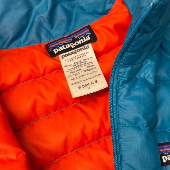 Patagonia Teal and Orange Jacket - Picture 3 of 3